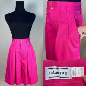 Vintage Palmetto's High Waisted Pleated Pink‎ Shorts Women's Size XS / Vintage 7